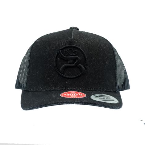 Hooey Strap Roughy Black 5Panel Youth Cap